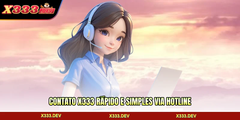 Contato X333 rápido e simples via Hotline