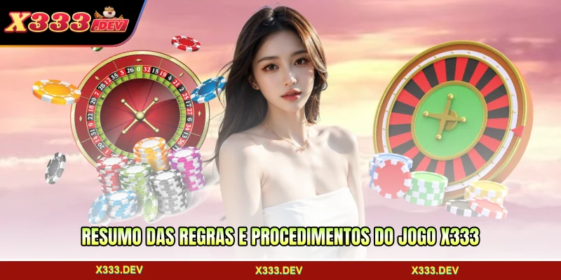Resumo das regras e procedimentos do jogo X333